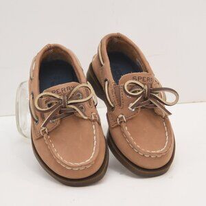 NWT Sperry Kids' Authentic Original Boat Shoe Leather Sahara Toddler 7M